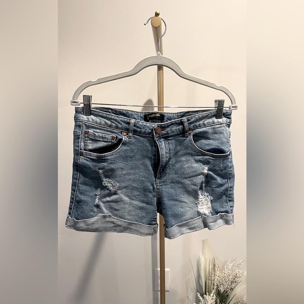 Black Label Denim Jeans Shorts